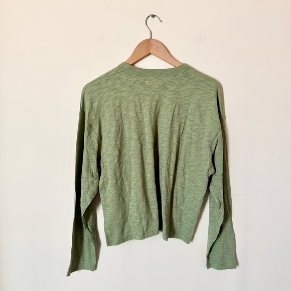 Madewell Green Long-Sheeve Tee - Picture 6 of 7